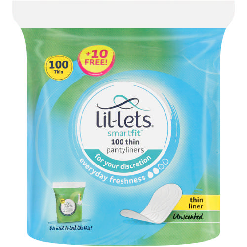 Lil-Lets Pantyliners Unscented 100