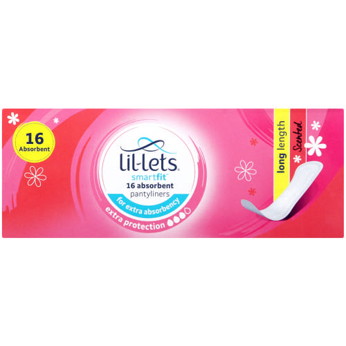 Lil-Lets Ultra Long Pantyliners Super Long Scented 16 Pantyliners