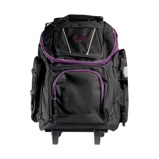 Longboard Back Pack Trolley - Black & Purple