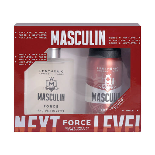Masculin Force Eau De Toilette 2 Piece Gift Set