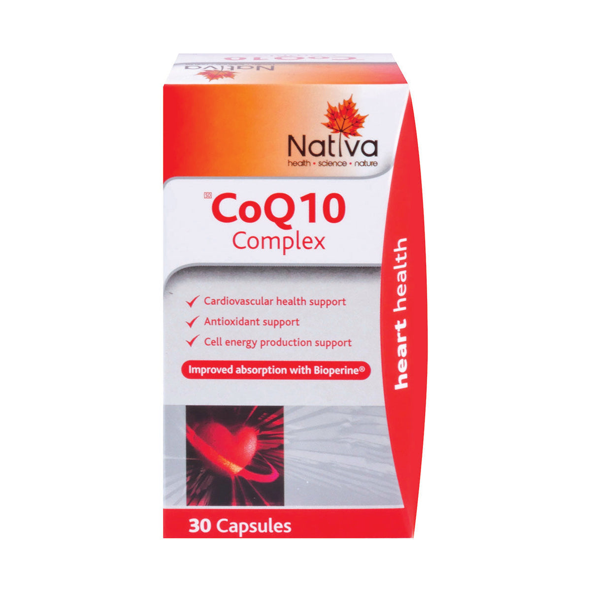 Nativa CoQ10 Complex 30 Capsules Maximed Nativa coq10 complex 30 capsules maximed