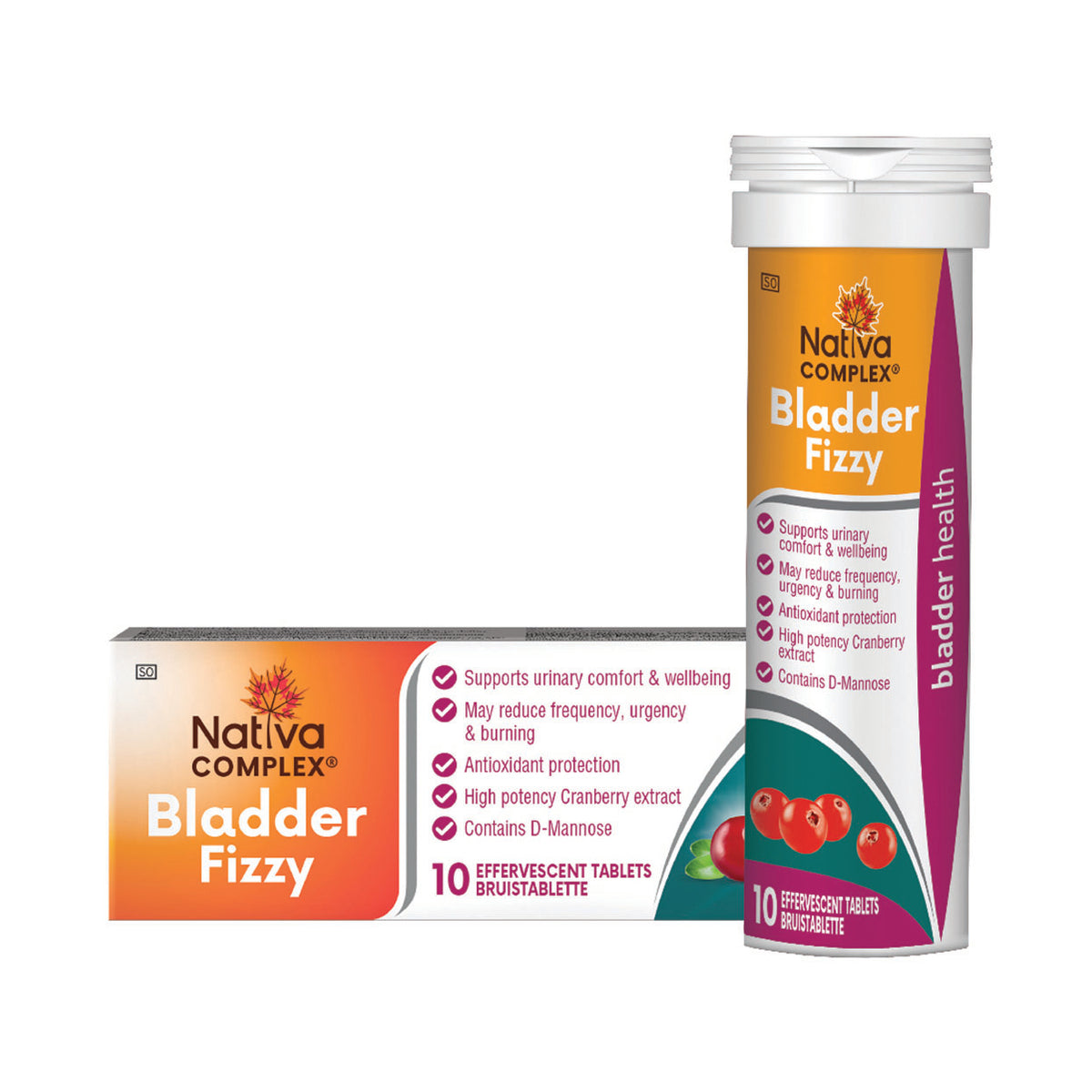 Nativa Complex Bladder Fizzy 10 Effervescent Tablets - Maximed