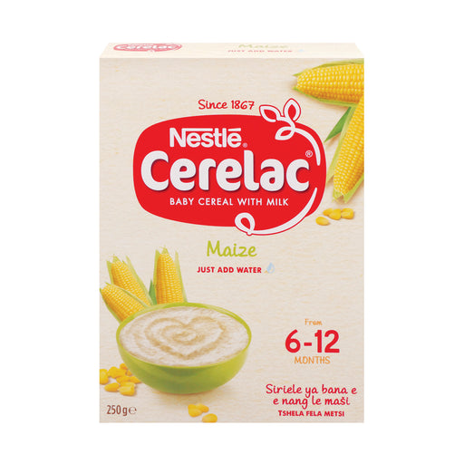 Nestle Cerelac Baby Cereal With Milk Maize From 6 Months 250g