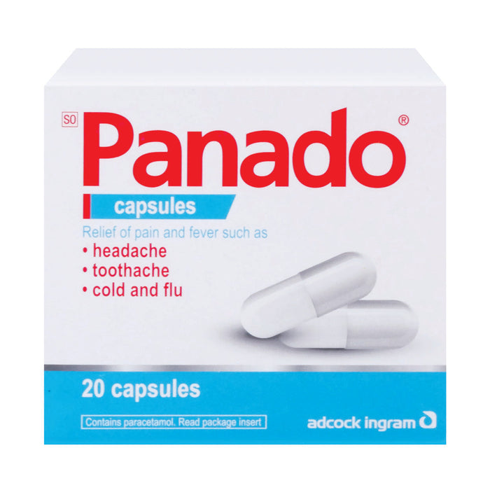 Panado Paracetamol 500mg 20 Capsules