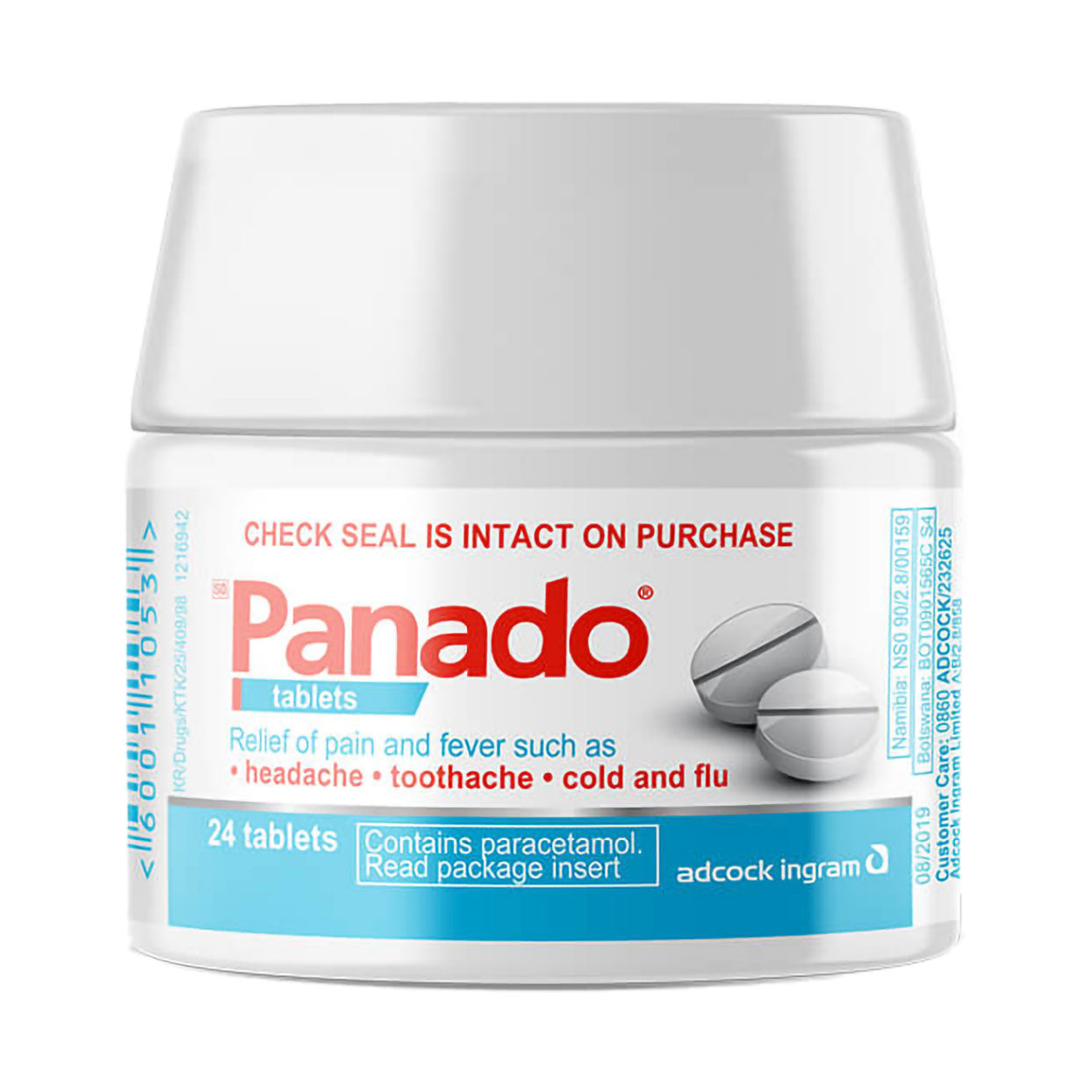 Panado Paracetamol 500mg 24 Tablets Spartan Pack — Maximed Pharmacy