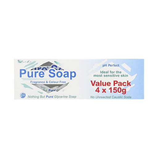 Pure Soap Value Pack Hard Bar 150 4 Pack