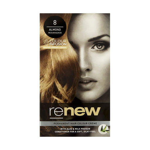 Renew Colour Infusion Permanent Hair Colour Creme Almond Medium Blond 8