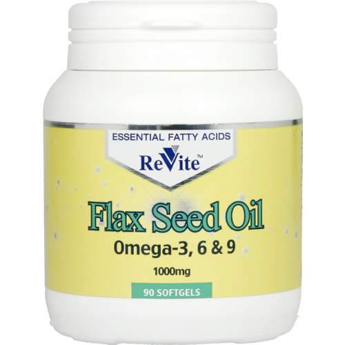 Revite Flaxseed Oil 1000mg 90 Softgels