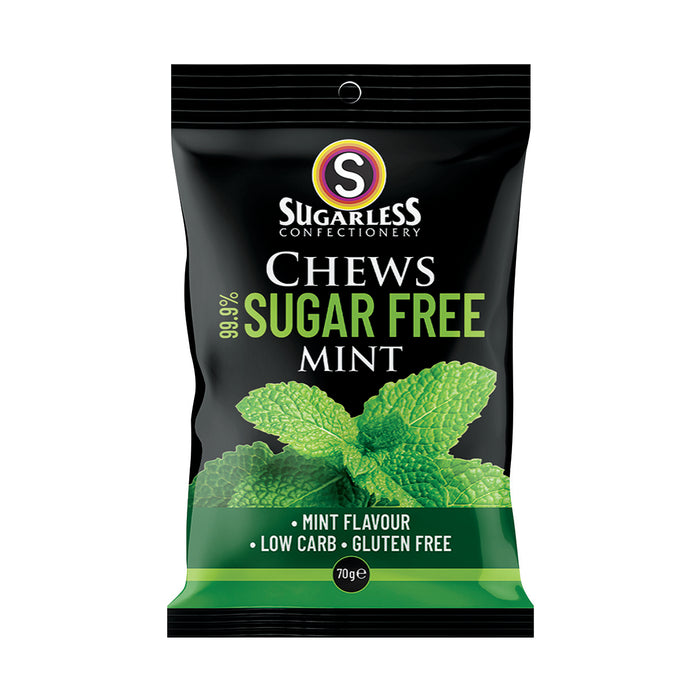 Sugarless Chews Mint 70g
