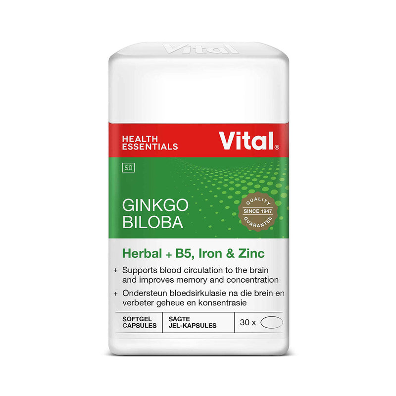 Vital Ginkgo Biloba 30 Capsules